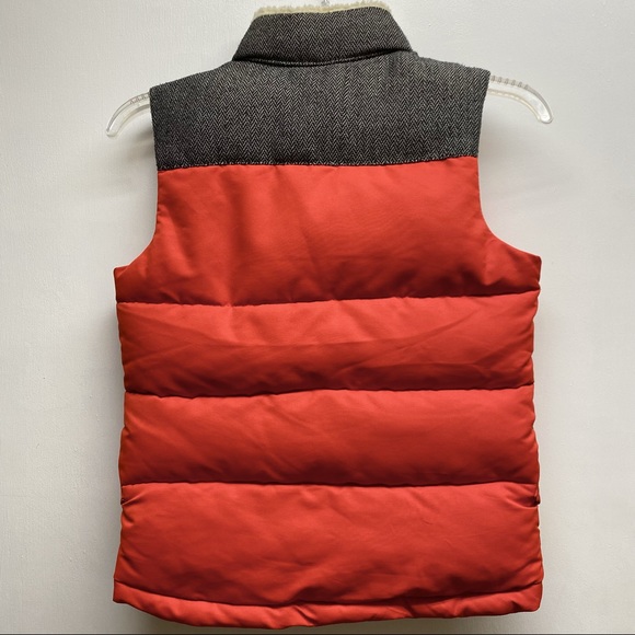 Gap Kids Puffer Vest Snap Pockets Herringbone Accents Size S - Picture 7 of 8